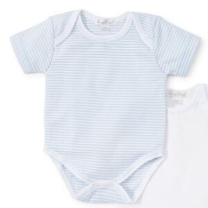 Kissy Kissy Striped Short Sleeve Onesie